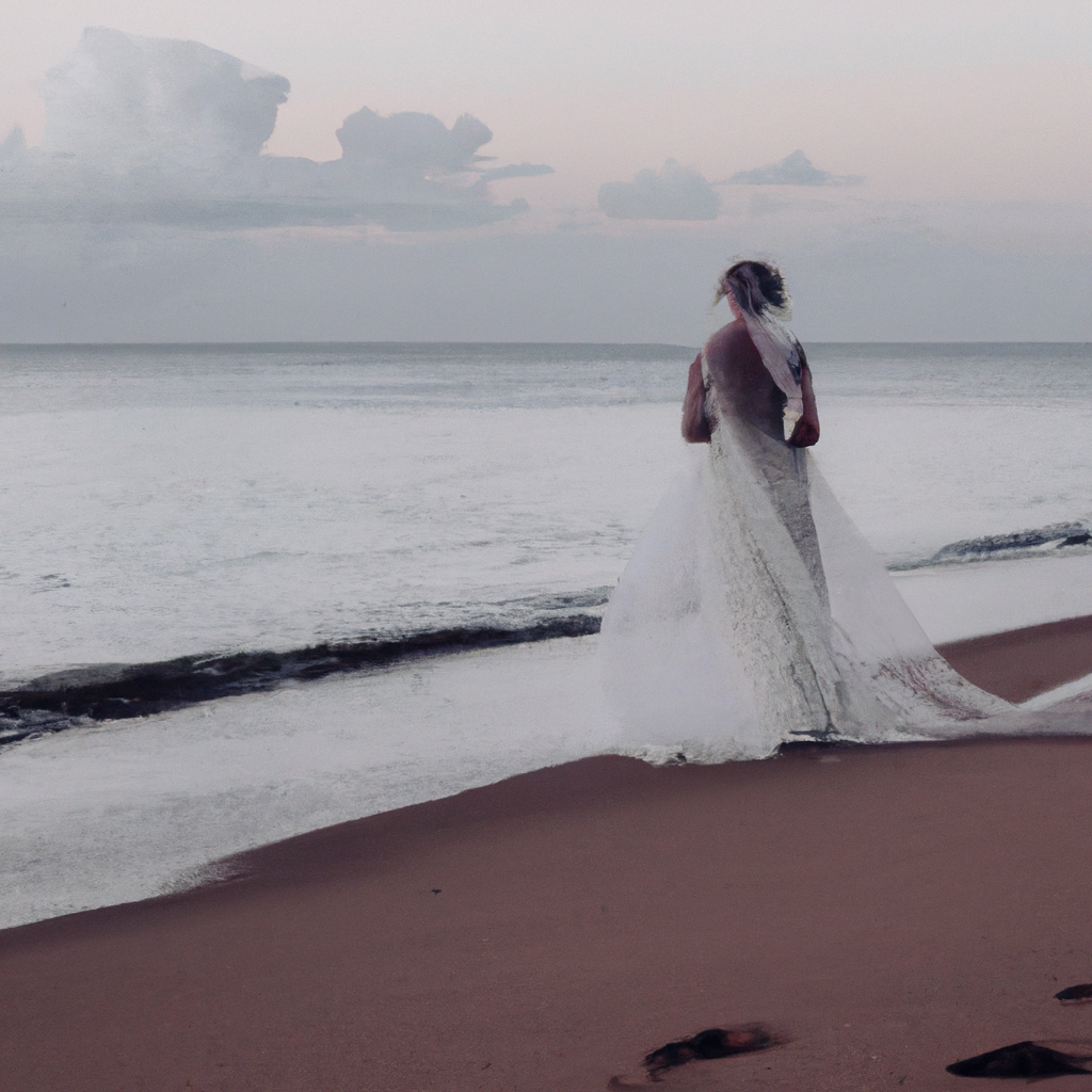 Mariage minimaliste en Guadeloupe sur plage au coucher du soleil