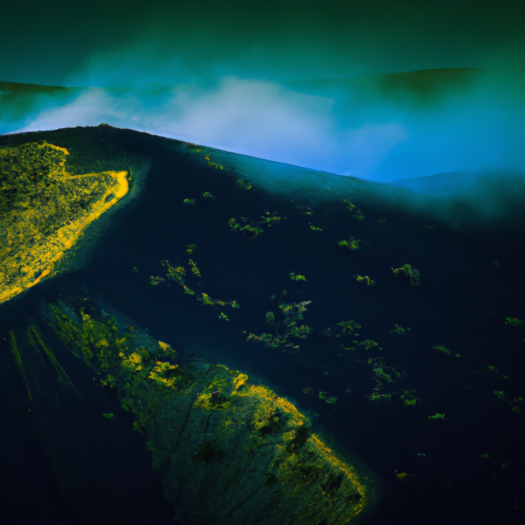 Reliefs de La Réunion, brume matinale et palette épurée